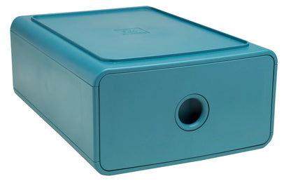 Boîte de Rangement 1 Tiroir - bleu pacifique