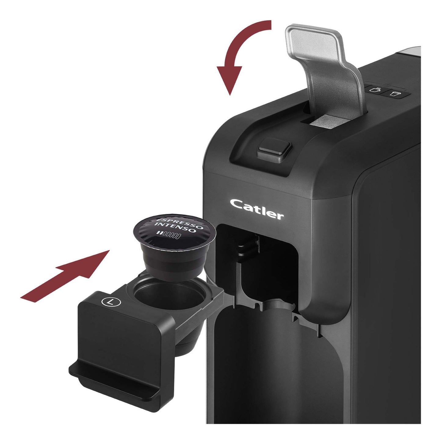 Machine à café multi-dosettes - 15 bars, 3 tasses