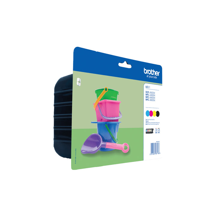 Pack cartouches Brother lc221 - couleurs vives et économiques
