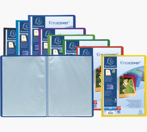 Protège document personnalisable kreacover 120 vues opaque