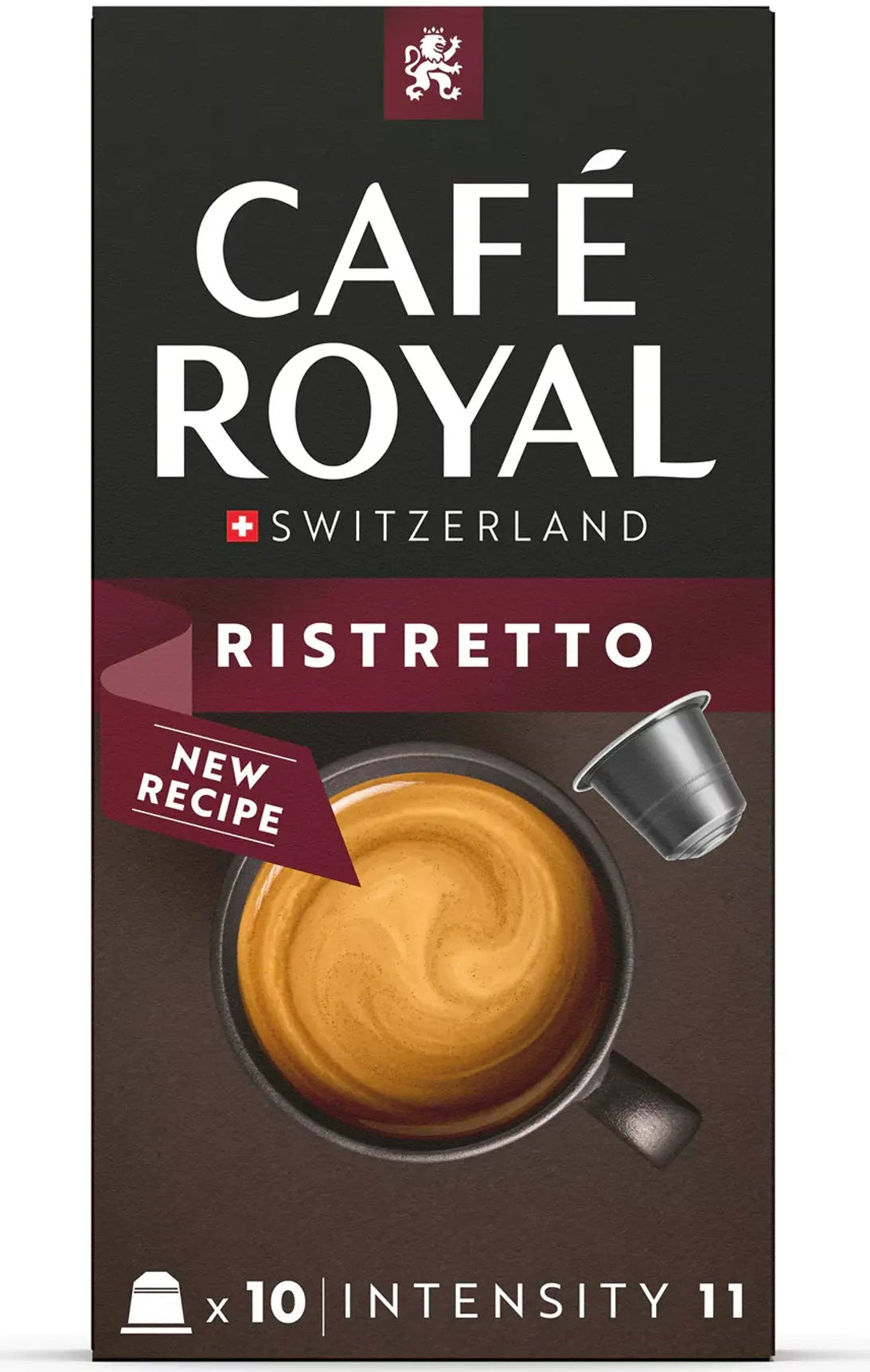 Capsules Café royal ristretto nespresso - intensité 11, 10 pièces