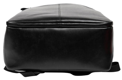 Sac à dos ordinateur - cuir noir, 15.6"