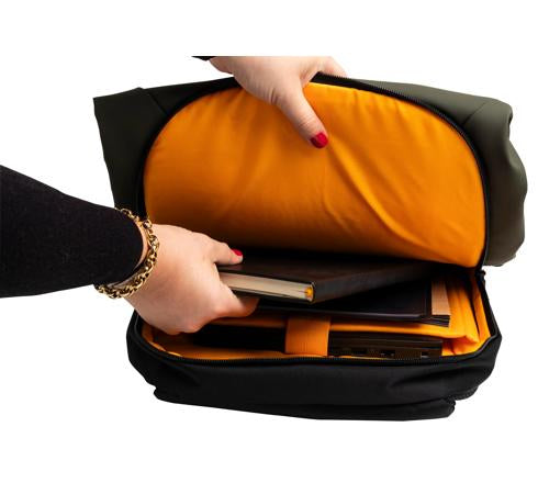 Sac à dos ordinateur - kaki robuste et pratique