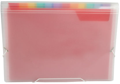 Trieur de voyage A5 13 compartiments polypro-transparent