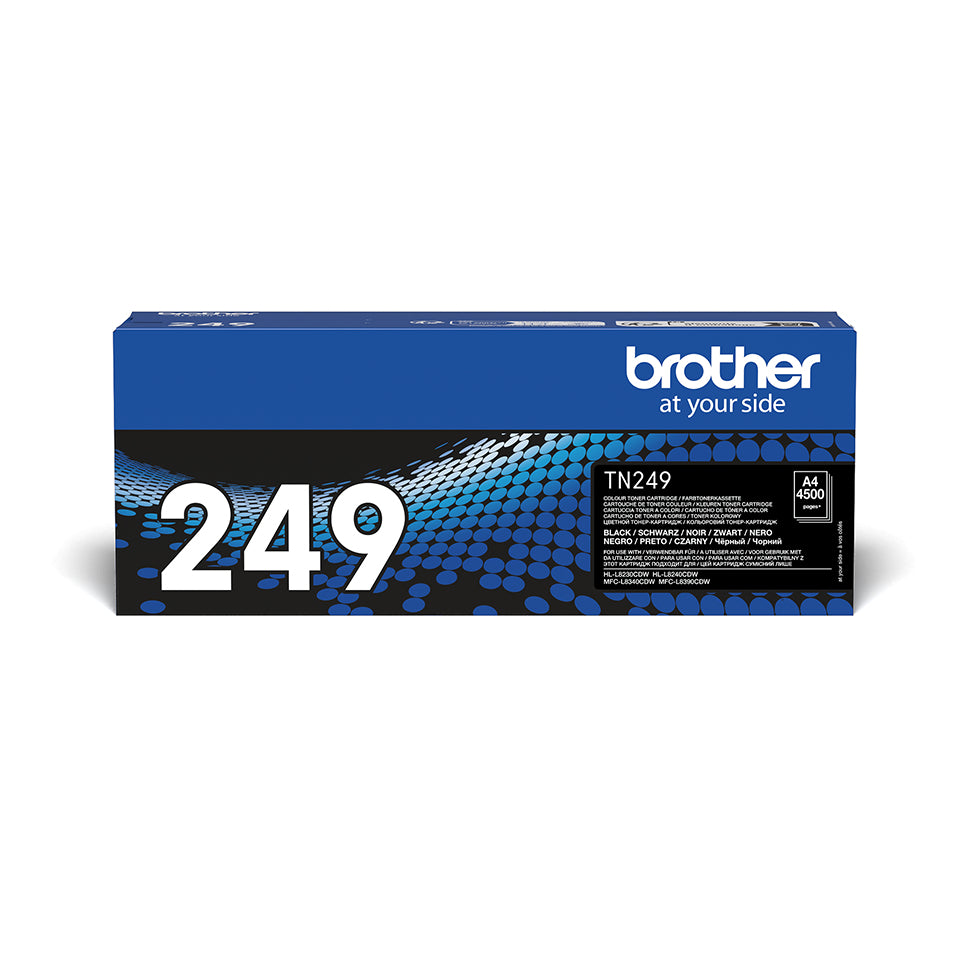 Cartouche d'encre Brother laser tn-249bk - haute capacité 4500 pages