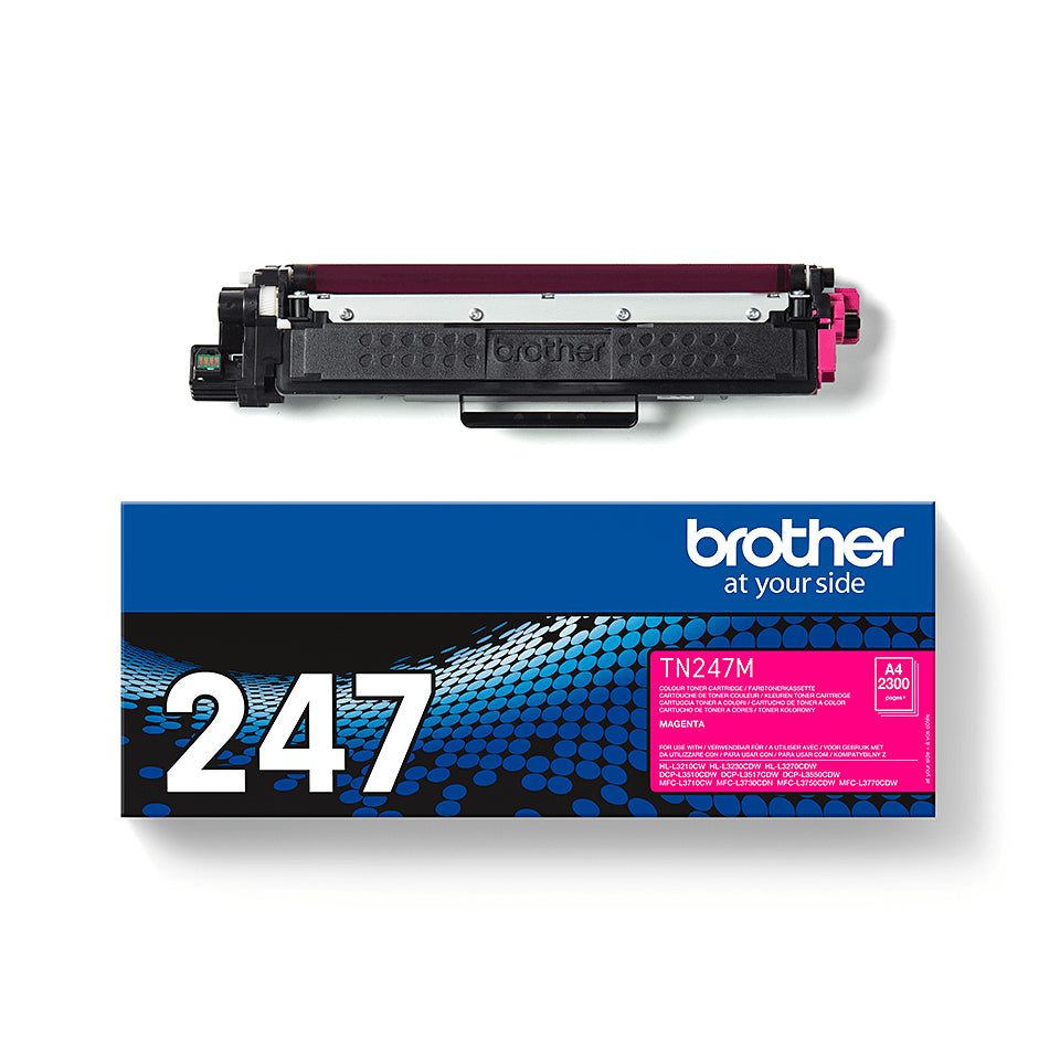Toner laser Brother tn-247m - haute capacité 2300 pages