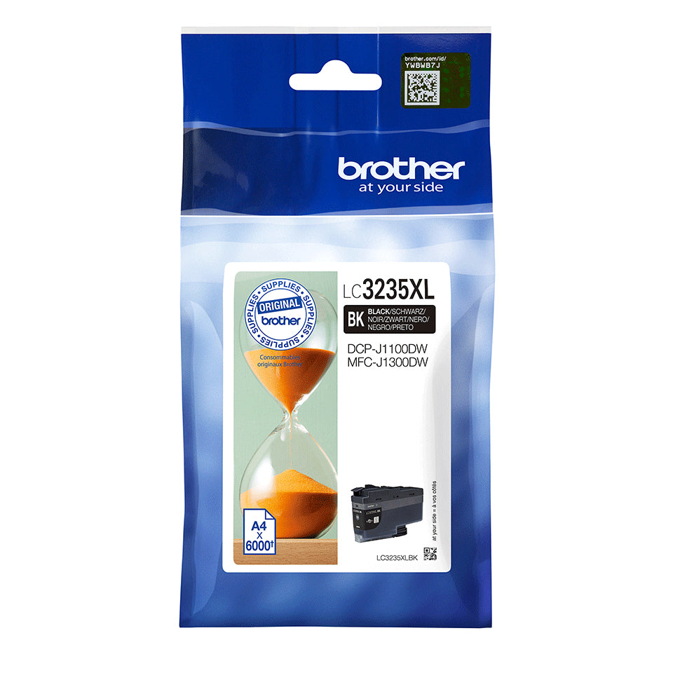 Cartouche d'encre Brother noire LC3235xlbk - haute capacité 6000 pages