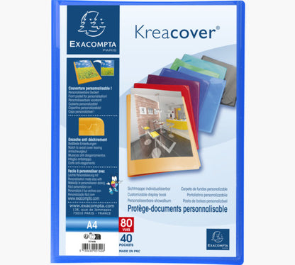 Protège document personnalisable kreacover 80 vues opaque