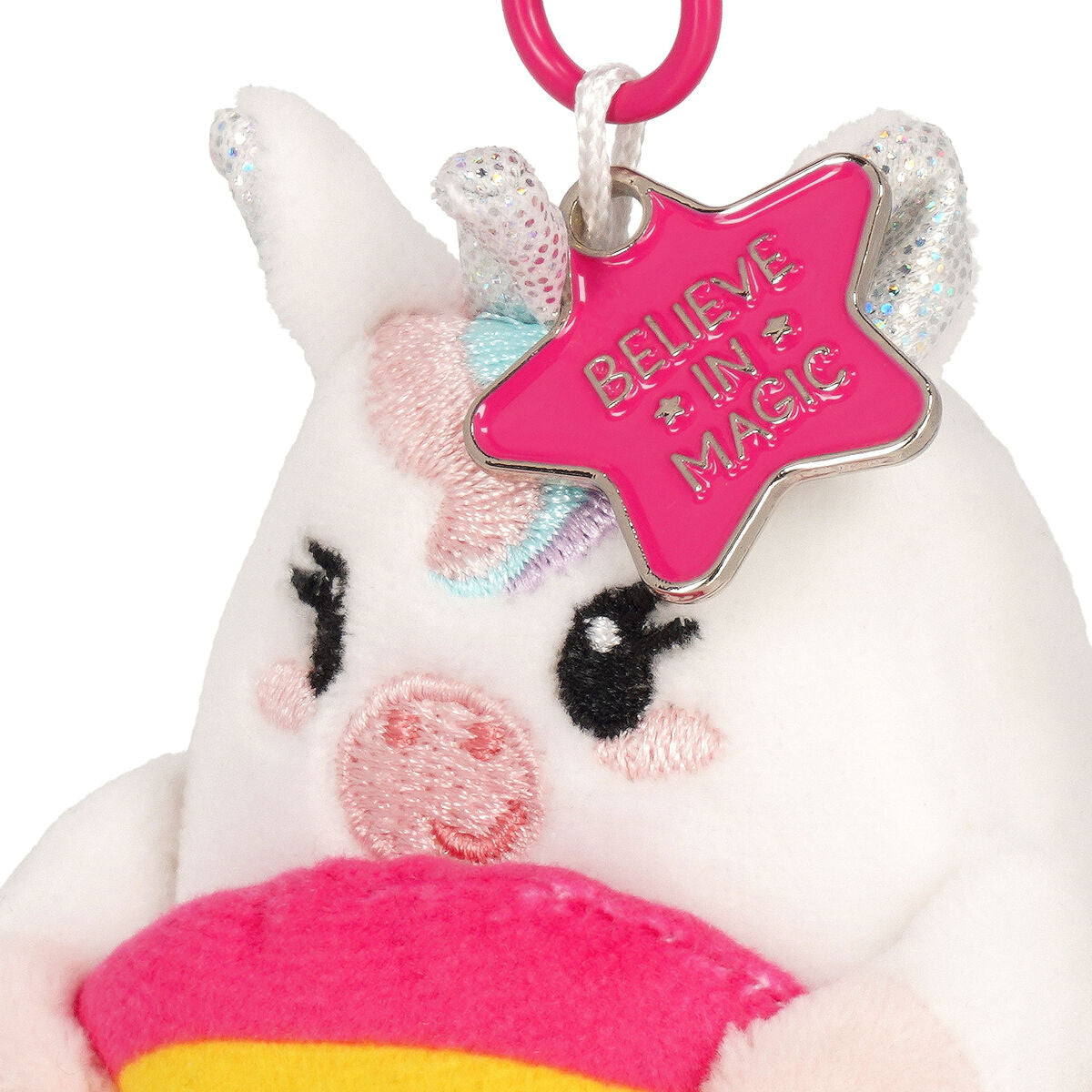 Porte-clés Peluche Super Soft Unicorn Multicolore