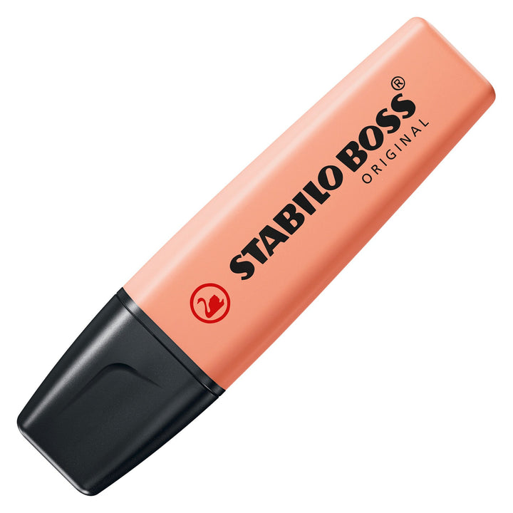 Surligneur Stabil boss pastel pêche - pointe biseautée