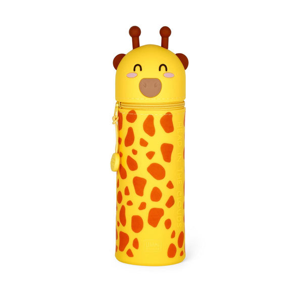 Trousse Silicone 2-en-1 Legami Girafe - Rétractable et Pratique