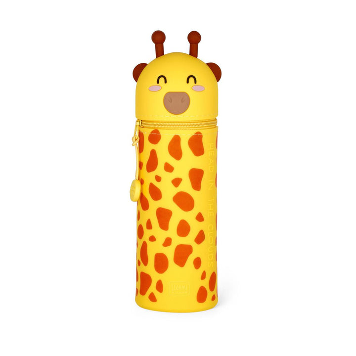 Trousse Silicone 2-en-1 Legami Girafe - Rétractable et Pratique