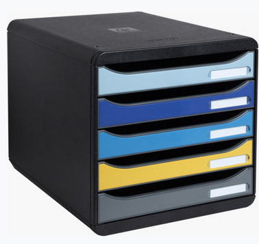 Module de classement bigbox bee blue 5 tiroirs
