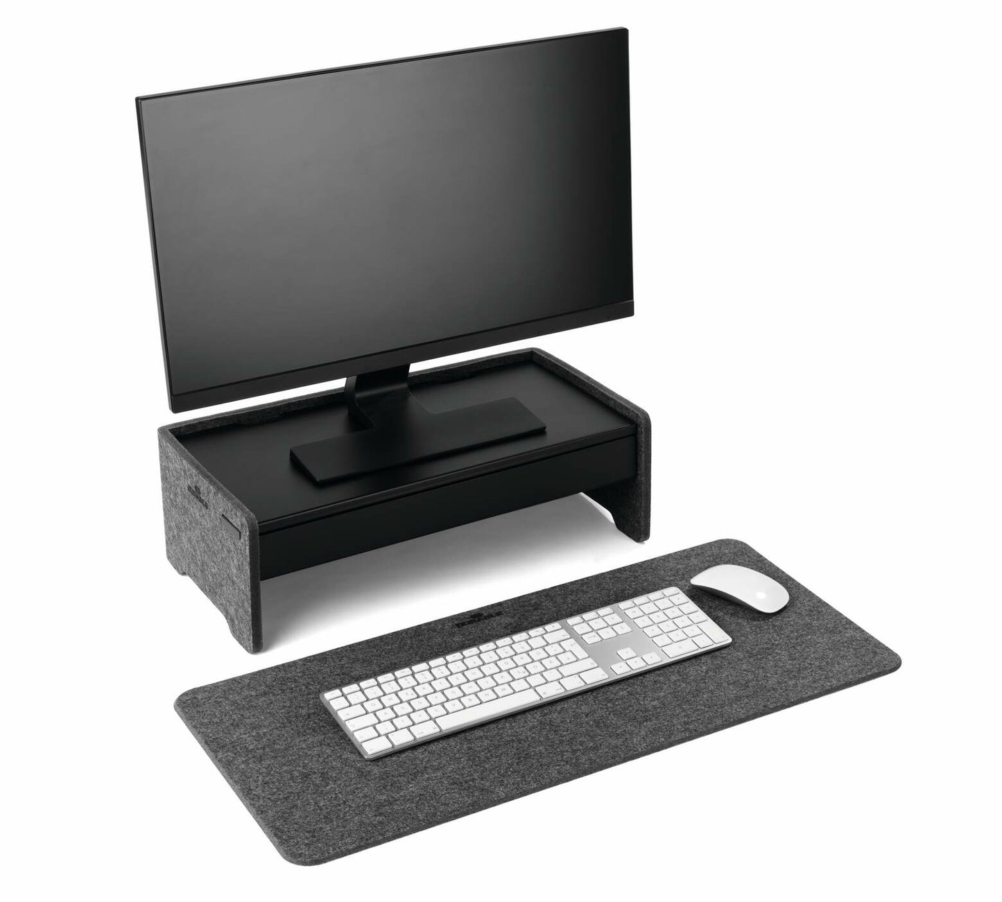 Sous-main 700x330 mm - feutre recyclé et support téléphone