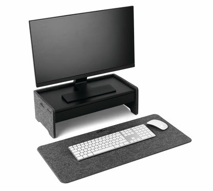 Sous-main 700x330 mm - feutre recyclé et support téléphone
