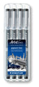 LOT de 4 Feutres Pigment Liner Staedtler Noir Assortis