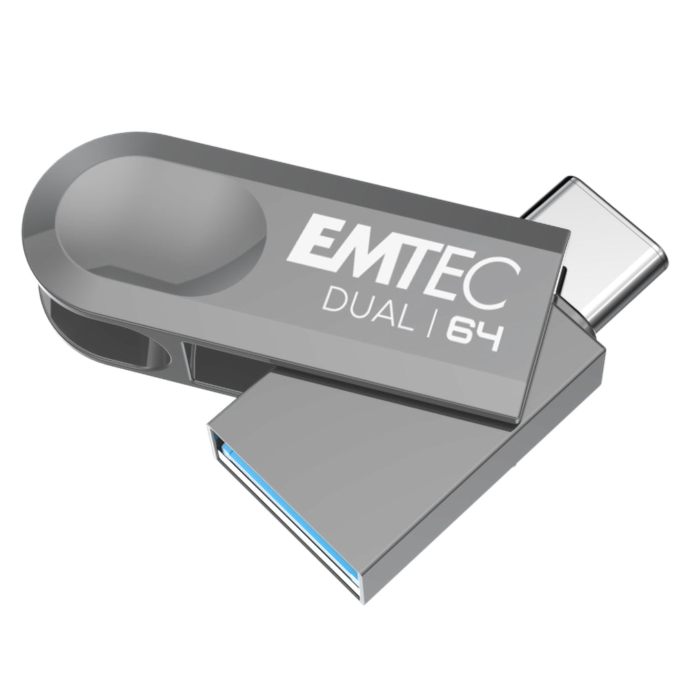 Clé USB Dual 64 Go - Double Connectique USB-C/A