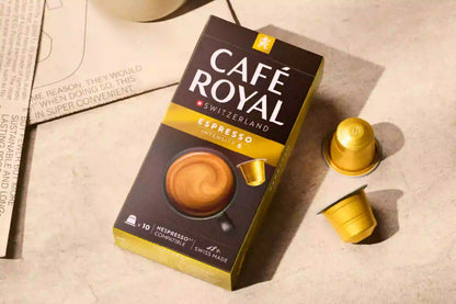 Capsules Café royal espresso nespresso - intensité 6, 10 unités