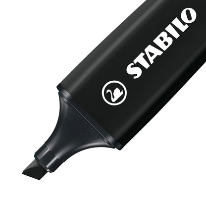 Surligneur stabilo boss Noir - Pointe Biseautée, Traçage Précis