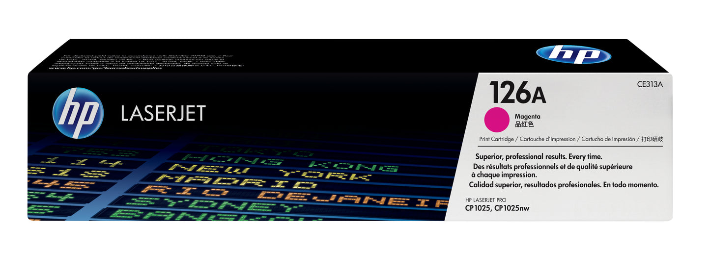 Cartouche toner HP 126a - magenta, 1000 pages