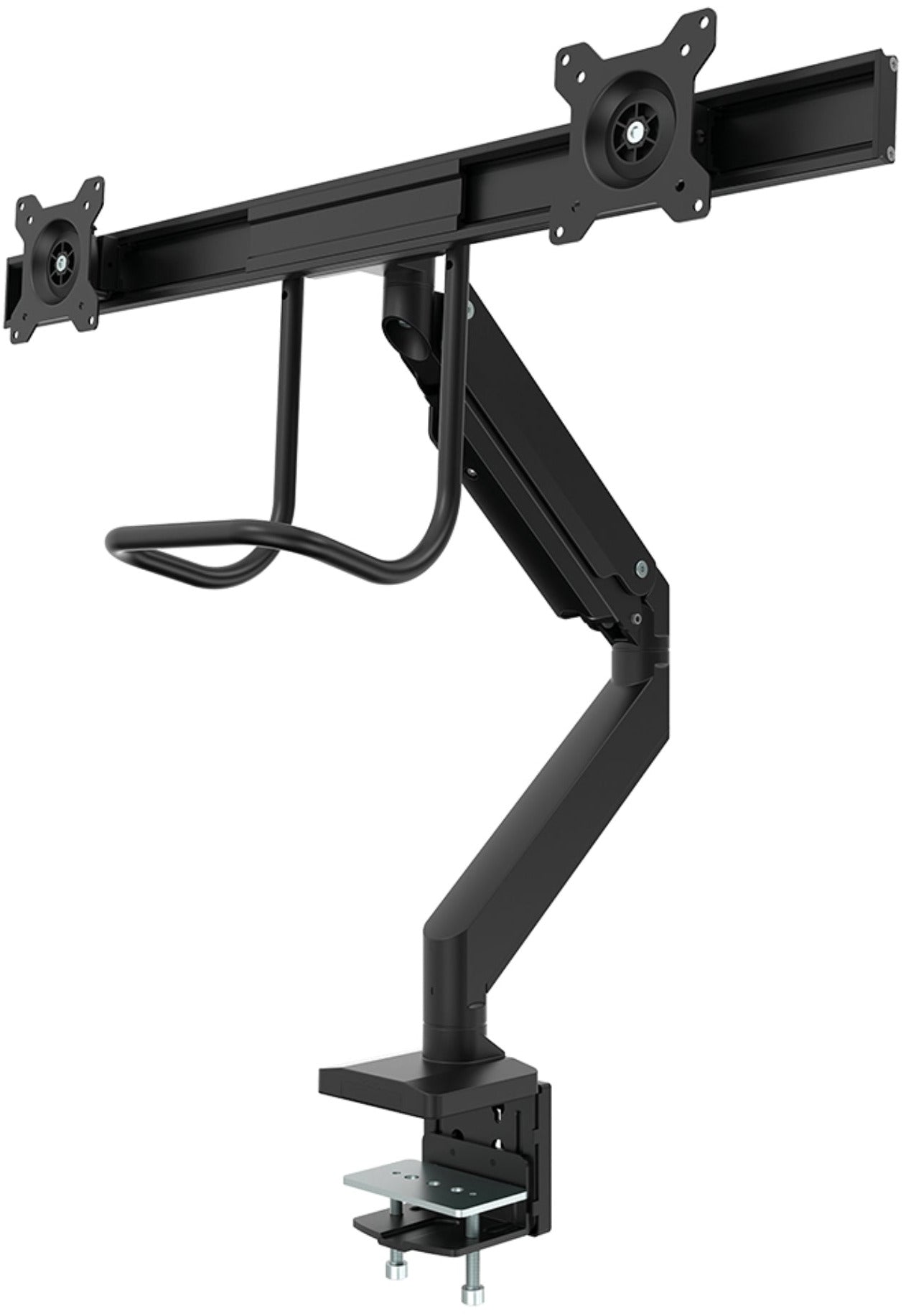 Bras porte-écran double - réglage flexible et ergonomique