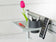 Rail porte écrans et accessoires de bureau Slatwalls 120cm -argent