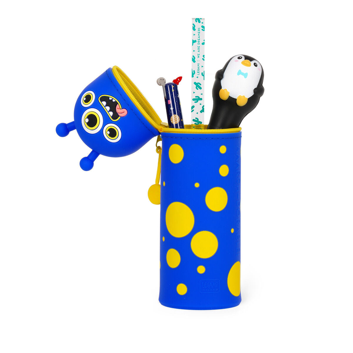 Trousse Legami Monstre 2-en-1 silicone souple - transformable en pot