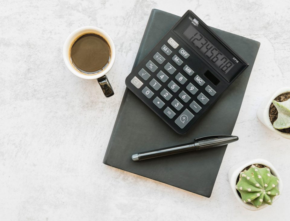 Calculatrice bureau 8chiffres solaire noir