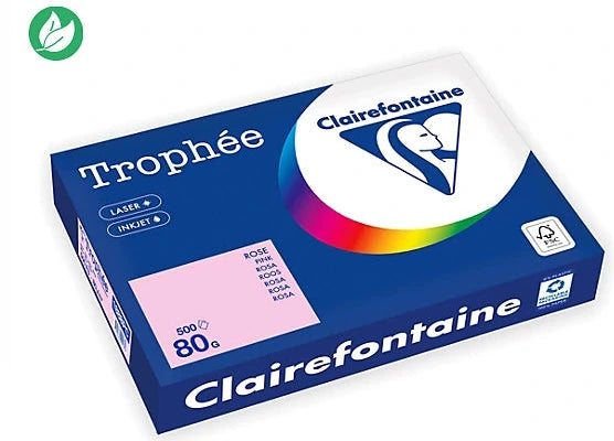 Papier A3 80g Rose Clairefontaine