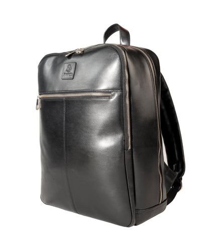 Sac à dos ordinateur - cuir noir, 15.6"
