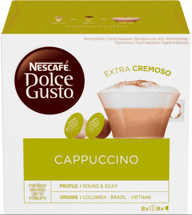 Capsules Dolce Gusto  cappucino pack de 8 capsules