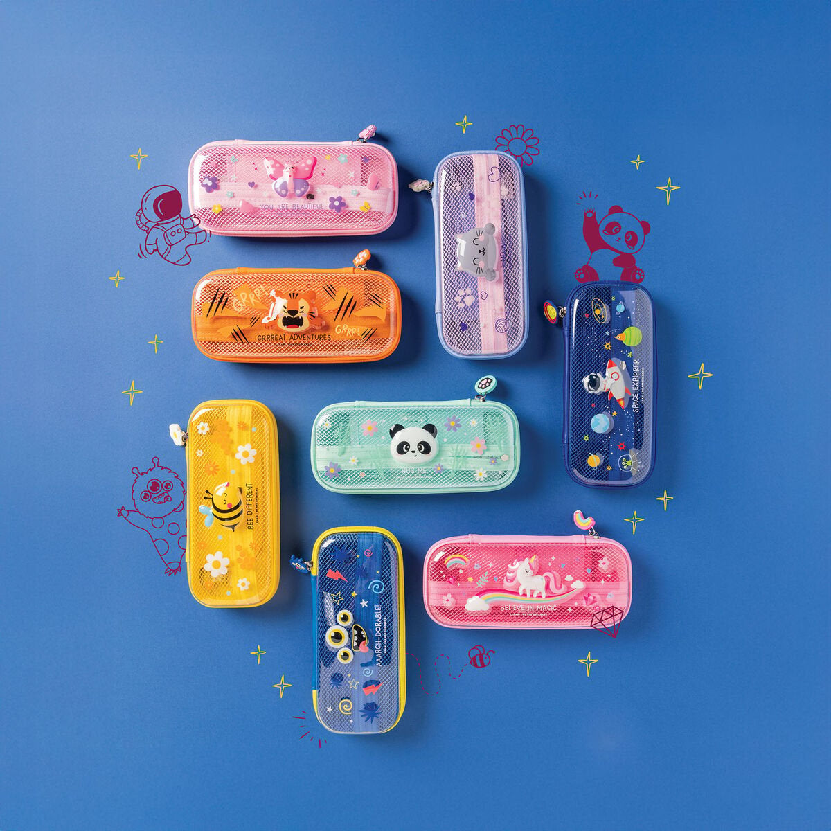 Trousse Legami wonderwow tiger - fermeture éclair
