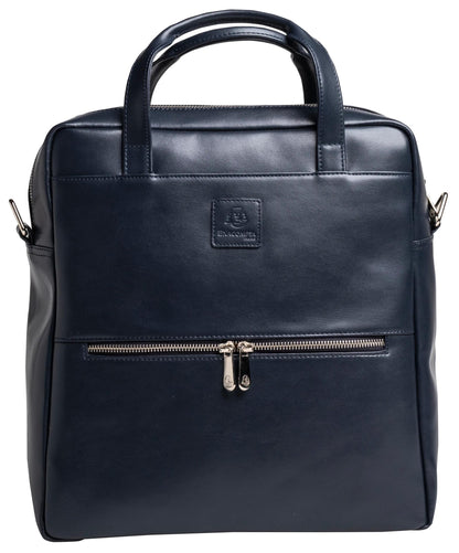 Sac à dos ordinateur 14" cuir marine - élégance et fonctionnalité