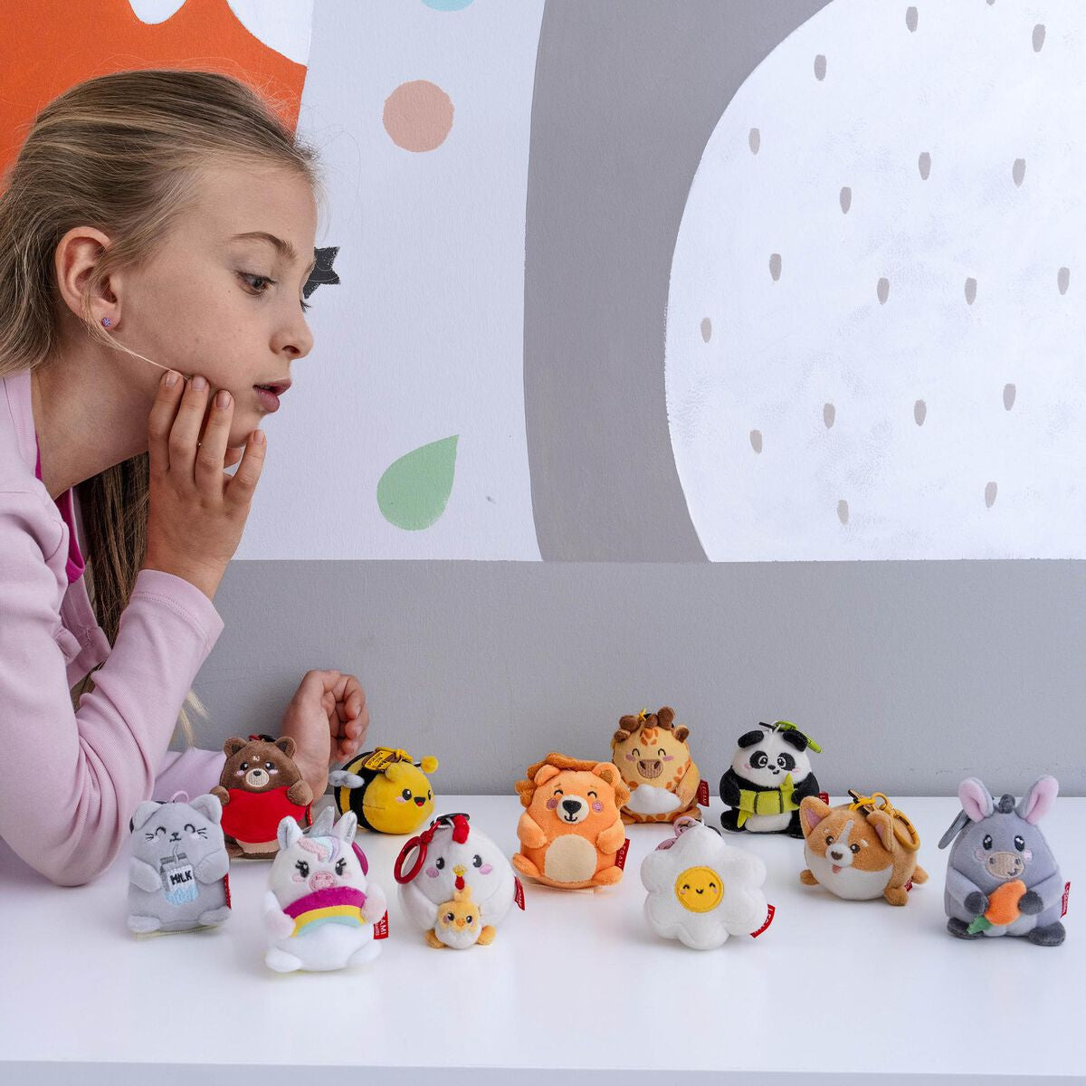 Porte-clés Peluche Super Soft Unicorn Multicolore