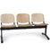 Chaise poutre d'accueil en bois - 3 places
