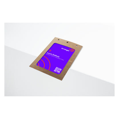 Porte Badge A6 carton - Pack de 50