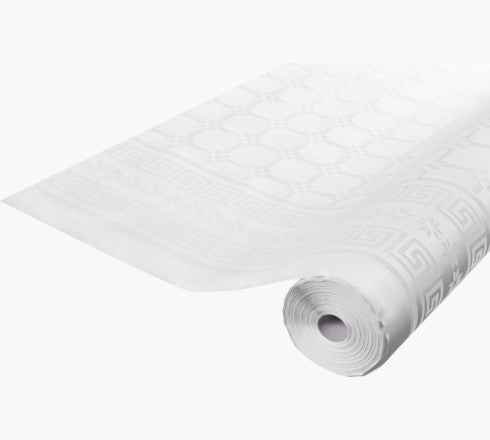 Nappe damassee 118cm rl50m blanc