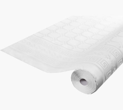 Nappe damassee 118cm rl50m blanc