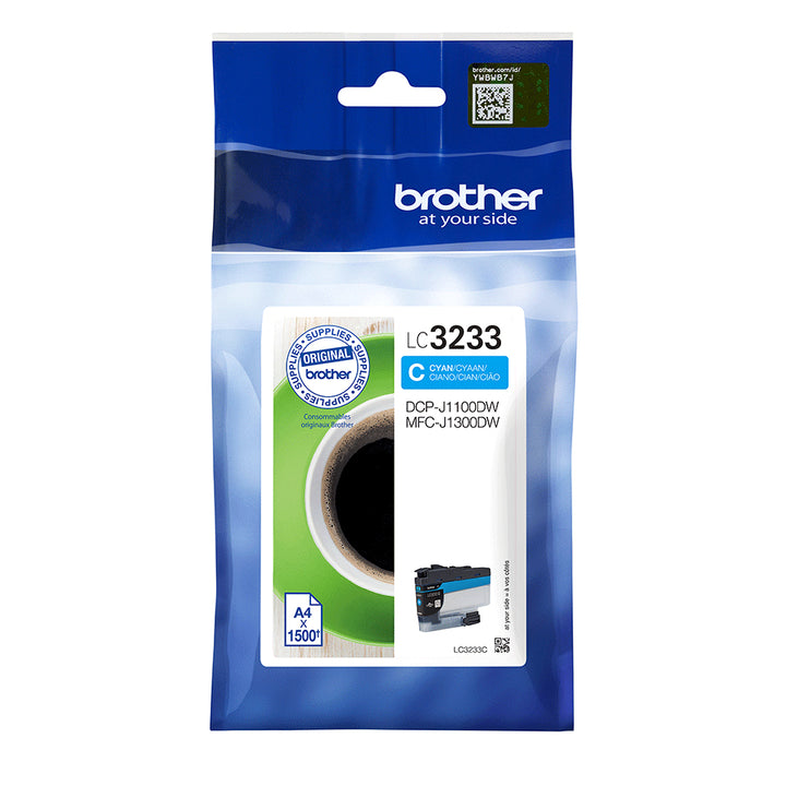 Cartouche d'encre Brother LC3233cy - cyan, 1500 pages