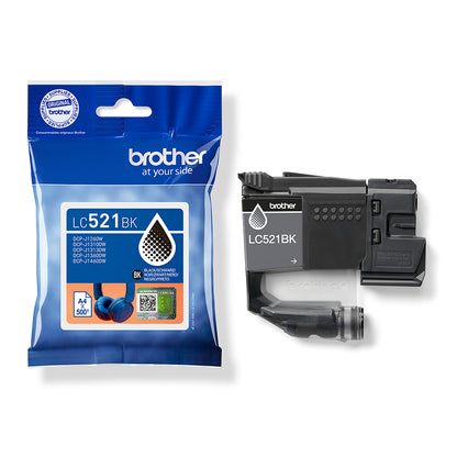 Cartouche d'encre Brother LC521bk - impression nette et durable