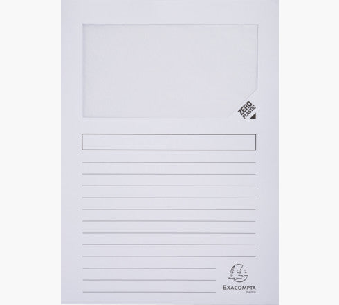 Chemises à fenêtre a4 - 120g - paquet de 100