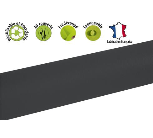 Nappe spunbound 120cm rl 6m noir