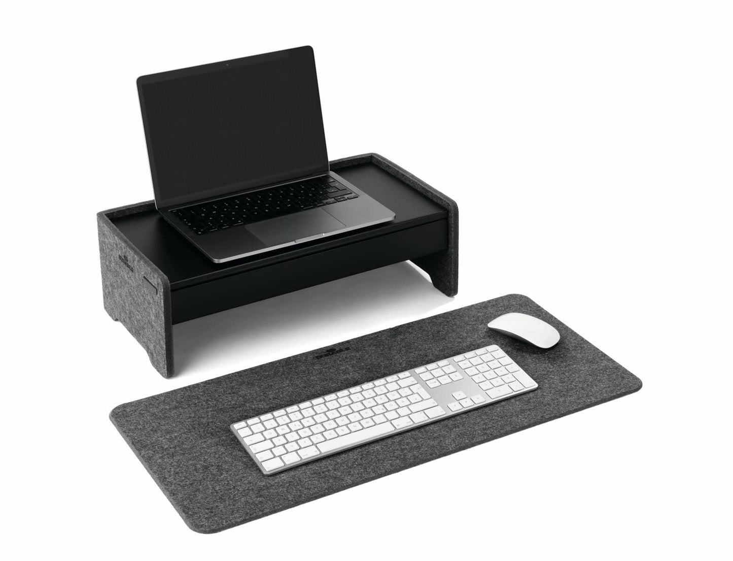 Sous-main 700x330 mm - feutre recyclé et support téléphone
