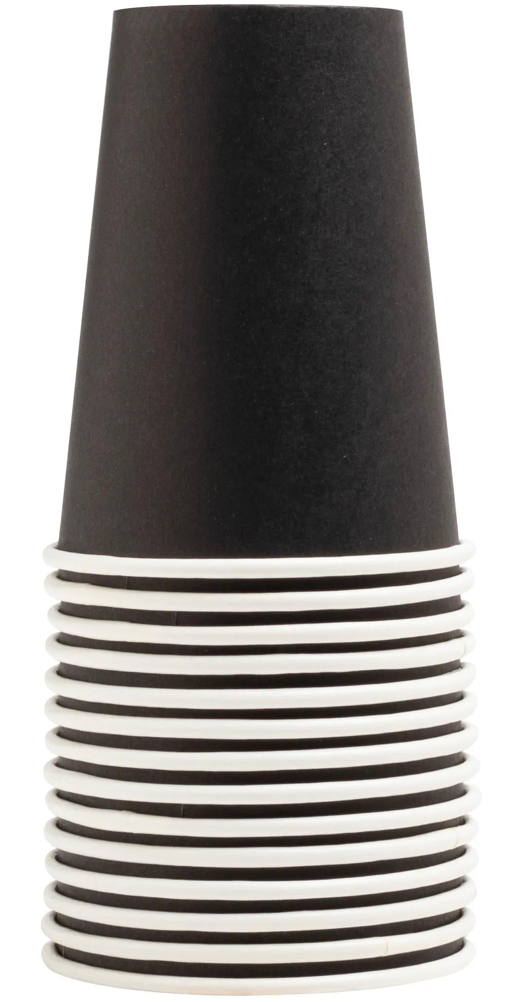 Gobelet carton 20cl p/15 noir