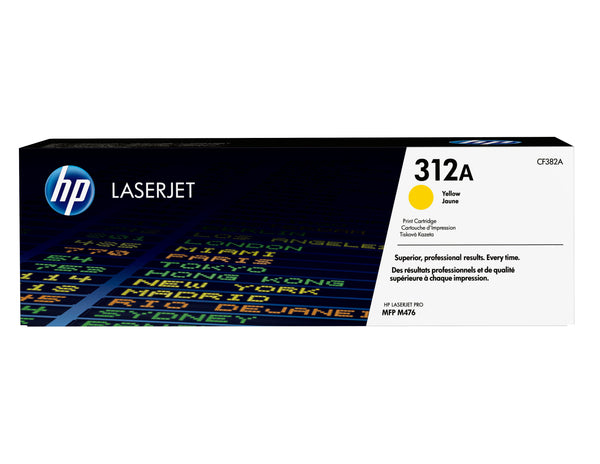 Cartouche toner HP jaune 312a - impression fiable