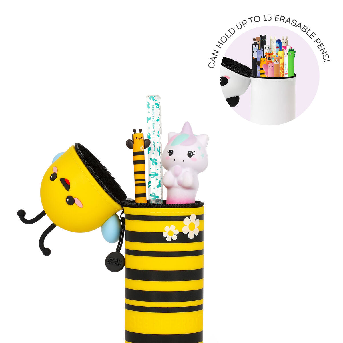 Trousse Legami  Silicone 2-en-1 - Rétractable et Pratique