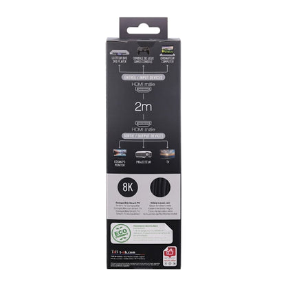 Câble HDMI 8K 2m - Haute Vitesse et Compatibilité 3D