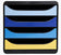Module de classement bigbox bee blue 4 tiroirs