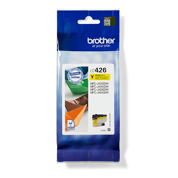 Cartouche d'encre Brother LC426y - jaune, 1500 pages