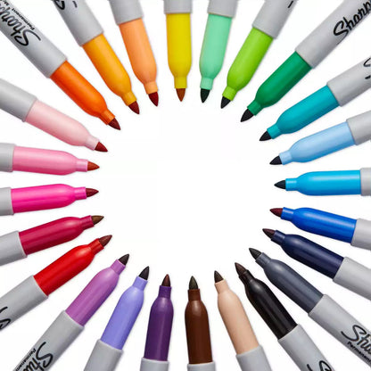 Marqueur permanent Sharpie pointe fine - noir, séchage rapide